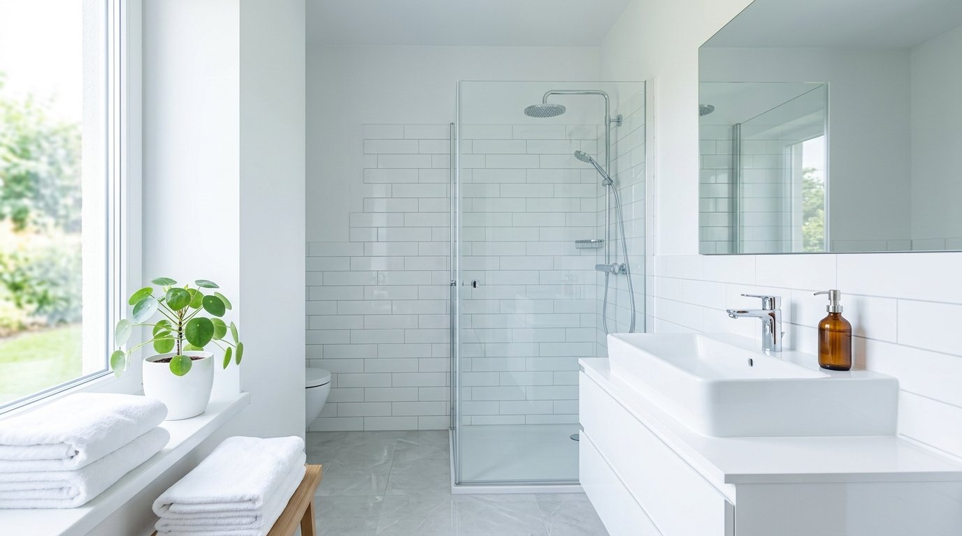Pristine clean modern kitchen with sparkling surfaces